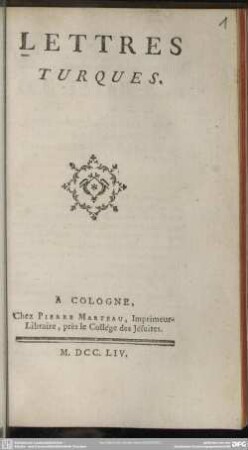 Lettres Turques