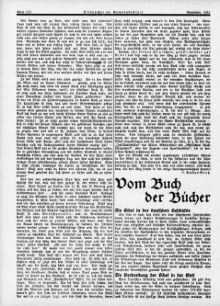 Vom Buch der Bücher