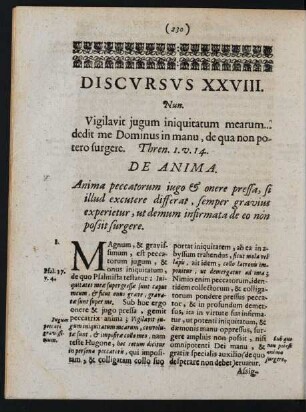 Discursus XXVIII. Nun.