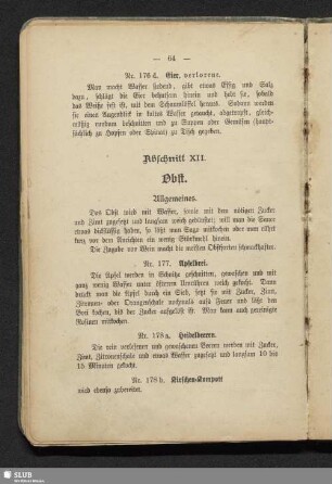 Abschnitt XII. Obst