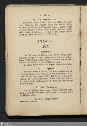 Abschnitt XII. Obst