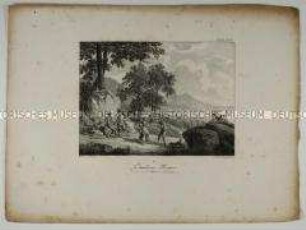 Le tambourin Basque (T. II/Pl. des Mappenwerkes: Souvenirs Pittoresques)