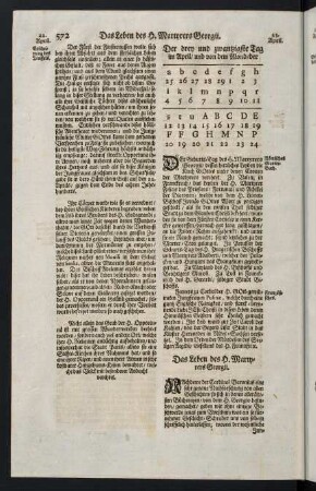 572-597, Das Leben des H. Martyrers Georgii - Das Leben des H. Eutropii, Bischoffs zu Santonas, Martyrers