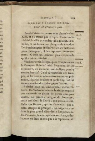 Iaroslaf I Vladimirovitch. Pour la première fois