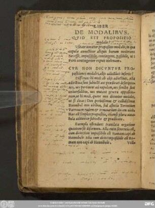 De Modalibus.
