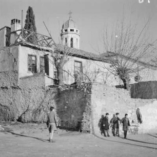 Griechenland. Thessaloniki. Blick in die Altstadt.