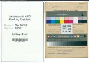 Entnazifizierung Josef Luckey , geb. 18.02.1903 (Geschaeftsgehilfe)