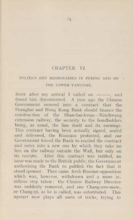 Chapter VI. Politics and missionaries in Peking and on the lower Yangtsze
