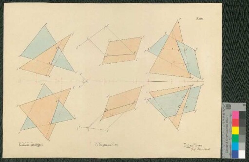 Darstellende Geometrie, ebene Durchdringung