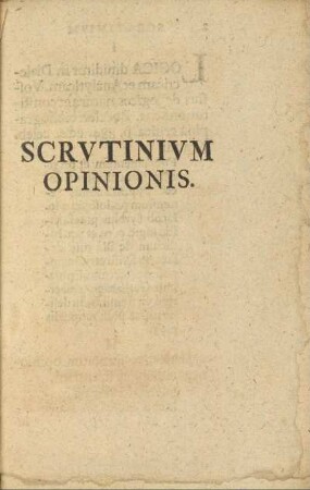 Scrvtinivm Opinionis