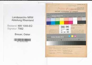 Entnazifizierung Oskar Breuer, geb. 24.02.1901 (Knappschaftssekretaer)