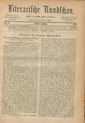 513-519 Der moderne Pessimismus, seine Vertreter und Gegner : siebenter Teil
