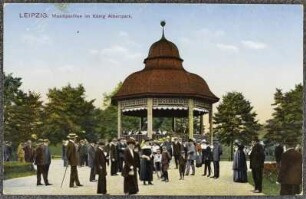 Leipzig. Musikpavillon im König Albertpark.