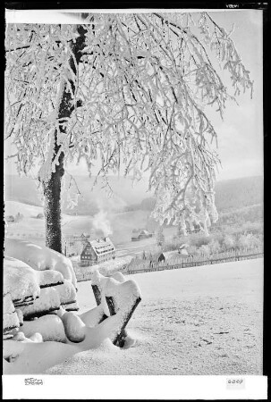 Rehefeld im Erzgebirge, Grenzbaude (750 m) im Winter
