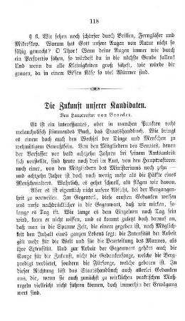 Die Zukunft unserer Kandidaten