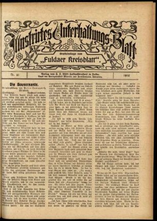 Ausgabe vom Sonntag, den 12. November 1916.