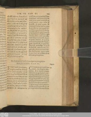 De finitate vel infinitate motus, magnitudinis, & mobilis. Cap. XI.
