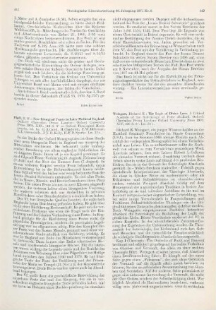 442-446 [Rezension] Weingart, Richard E., The logic of divine love