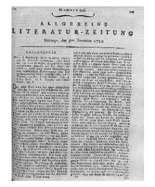 Nauwerk, ... Belehrung über Wetterlings Gedanken meteorologischer Bemerkungen. - Leipzig : Böhme, 1789