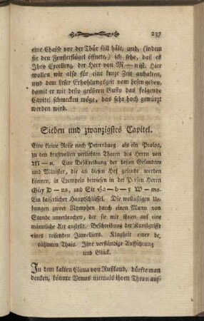 Sieben und zwanzigstes Capitel.