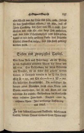 Sieben und zwanzigstes Capitel.