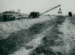 Erweiterung des Dortmund-Ems-Kanals bei Datteln, Deutschland, 1934