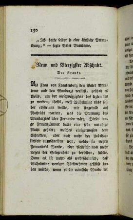 Neun und Vierzigster Abschnitt. Der Kranke