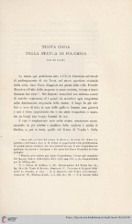 Nuova copia della statua di Polymnia
