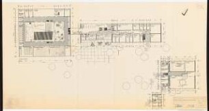 Gartenanlage Pädagogische Akademie Essen: Gebäude: Vorentwurf Grundriss Erdgeschoss 1:200