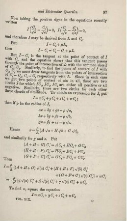 On systems of circles and bicircular quadrics. [Fortsetzung].