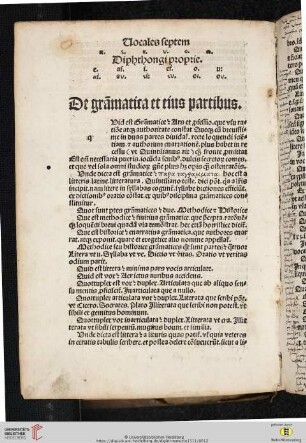 De grammatica et eius partibus