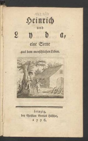 Heinrich und Lyda : eine Scene aus dem menschlichen Leben
