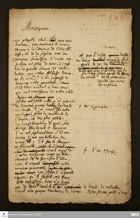 Brief von Johann Daniel Herrnschmidt an [Unbekannt].