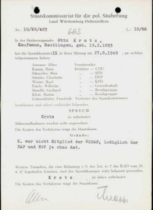 Krotz, Otto