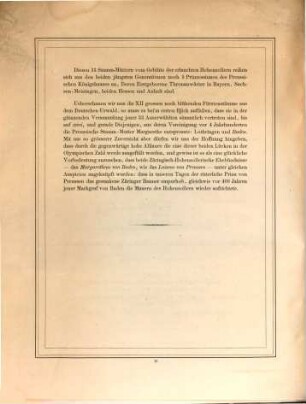 Die Stamm-Mütter der deutschen Herrscher-Geschlechter vom Geblüte der Hohenzollern : zur Feier der hohen Vermählung Ihrer königlichen Hoheit der Prinzessin Luise von Preussen mit seiner königlichen Hoheit dem Grossherzog Friedrich von Baden am XX September 1856