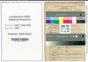 Entnazifizierung Adolf Albert Kraemer , geb. 08.03.1894 (Bueroangestellter)