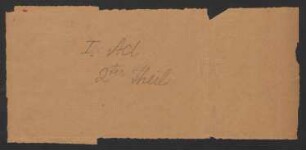 I. Act, 2ter Theil