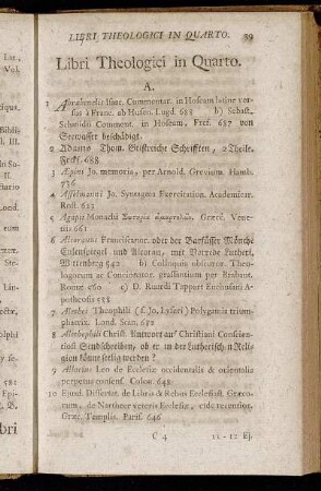 Libri Theologici in Quarto.