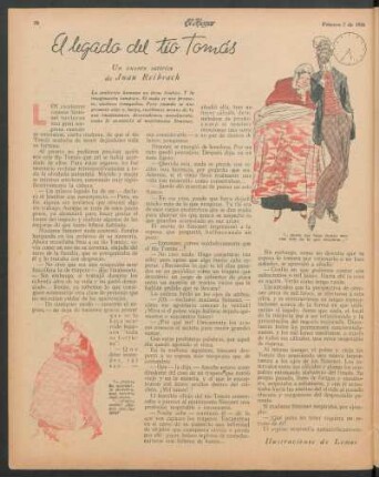 El legado del tío Tomás : Un cuento satírico