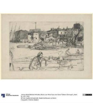 Black Lion Wharf (aus der Serie "Sixteen Etchings")