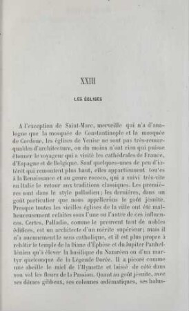 XXIII Les églises