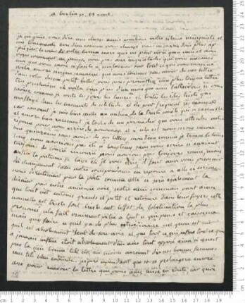 Brief von Marie-Anne Chamisso <Comtesse de> an Hippolyte de Chamisso und Charles de Chamisso