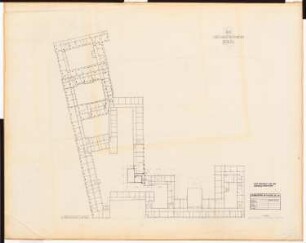 Reichsluftfahrtministerium, Berlin (Vorgängerbauten): ehemaliges Kriegsministerium: Gesamtkomplex: Grundriss 1. OG 1:250