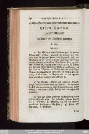 Ersten Theiles zweyter Abschnitt. Geschichte der slawischen Staaten.