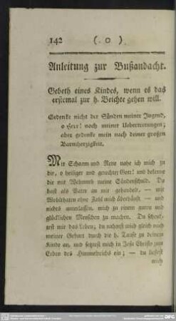 Anleitung zur Bußandacht