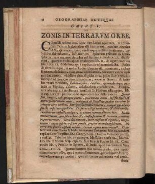 Caput V. De Zonis in Terrarum Orbe