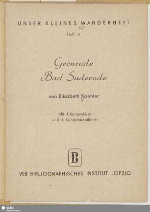 Gernrode, Bad Suderode
