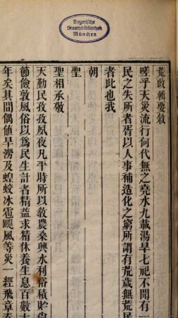 Huang zheng ji yao : 9 juan, juan shou 1 juan