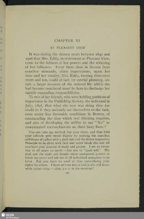 Chapter VI. At Pleasant View