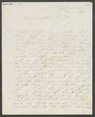 Brief an Giacomo Meyerbeer : 09.03.1845